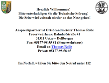 Tablet Screenshot of feuerwehr-dollbergen.de